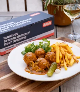 Kalfstongballetjes in Madeirasaus